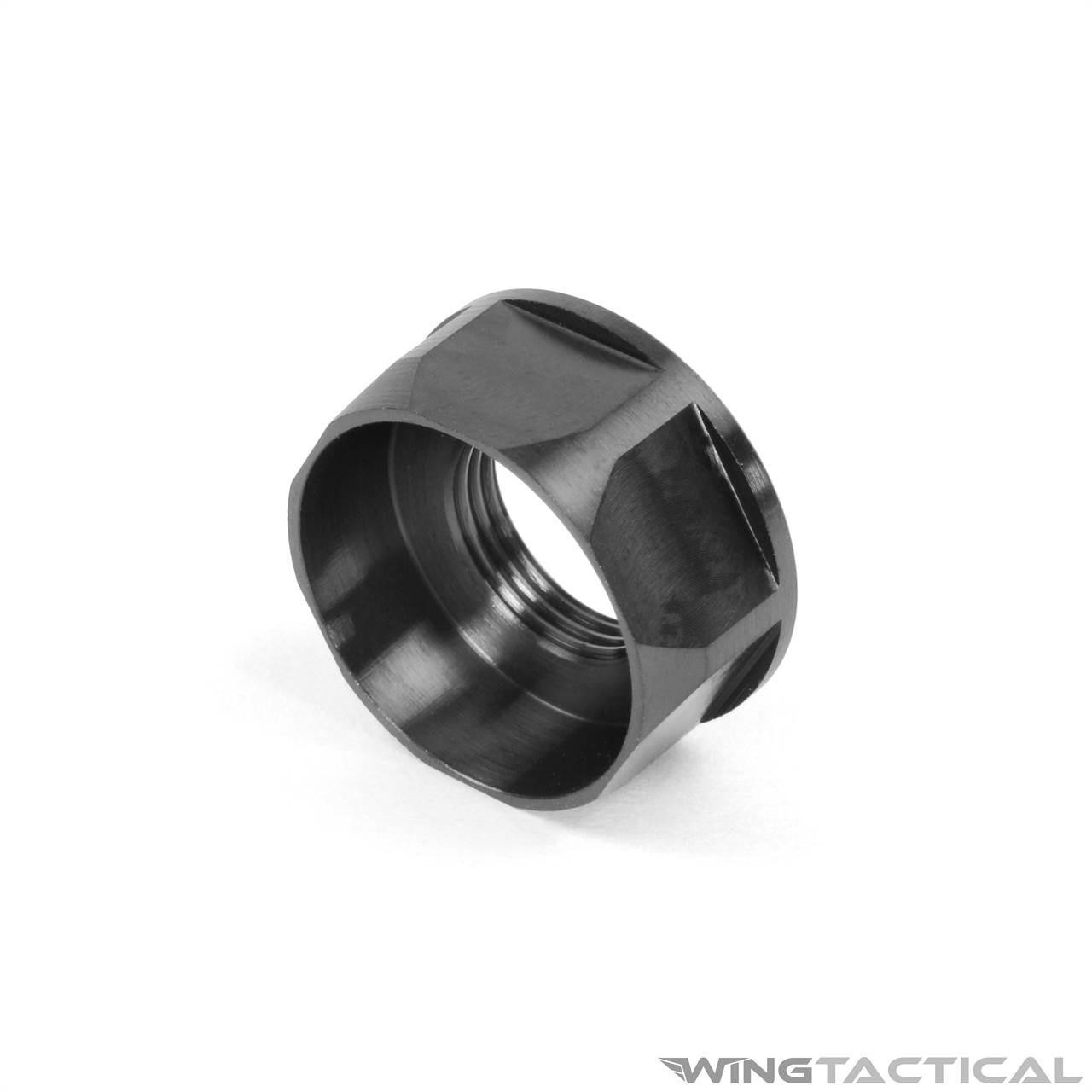  Iron City Rifle Works 1/2-28 Titanium Jam Nut PRO with Thread Shield 