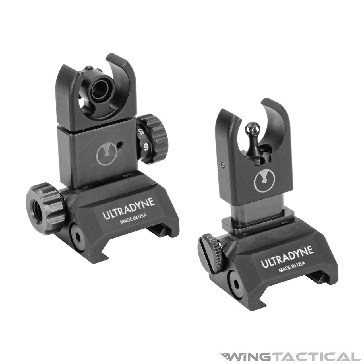 Ultradyne C4 Flip-Up Front and Rear Sights | Wing Tactical