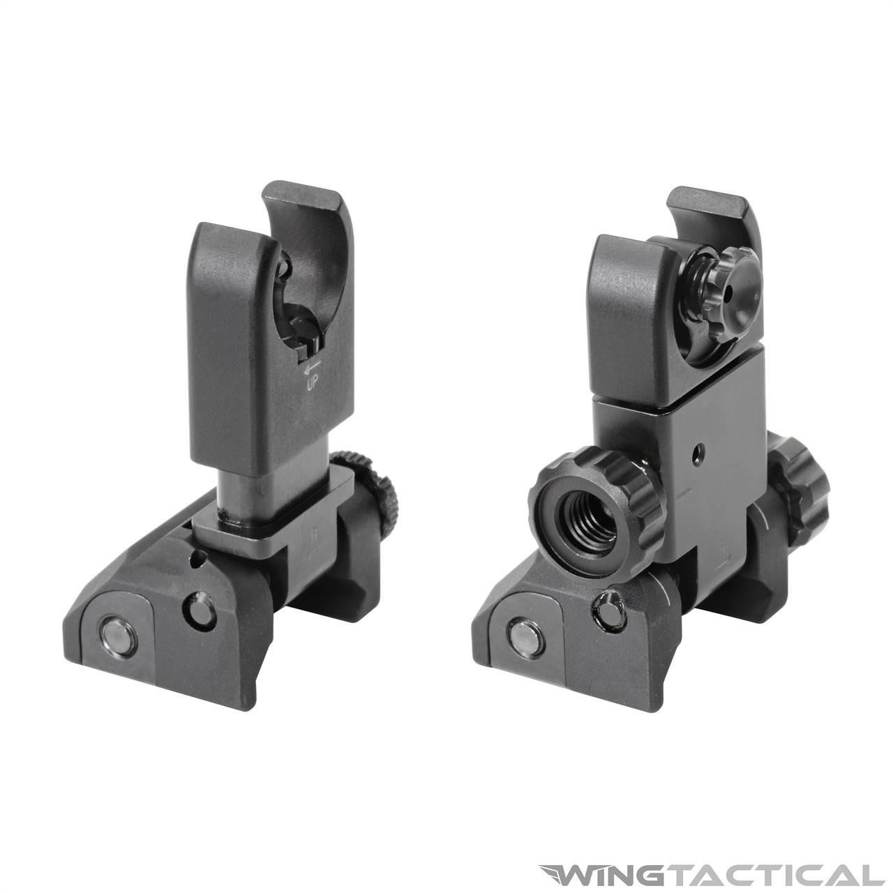 Ultradyne C4 Flip-Up Front and Rear Sights | Wing Tactical
