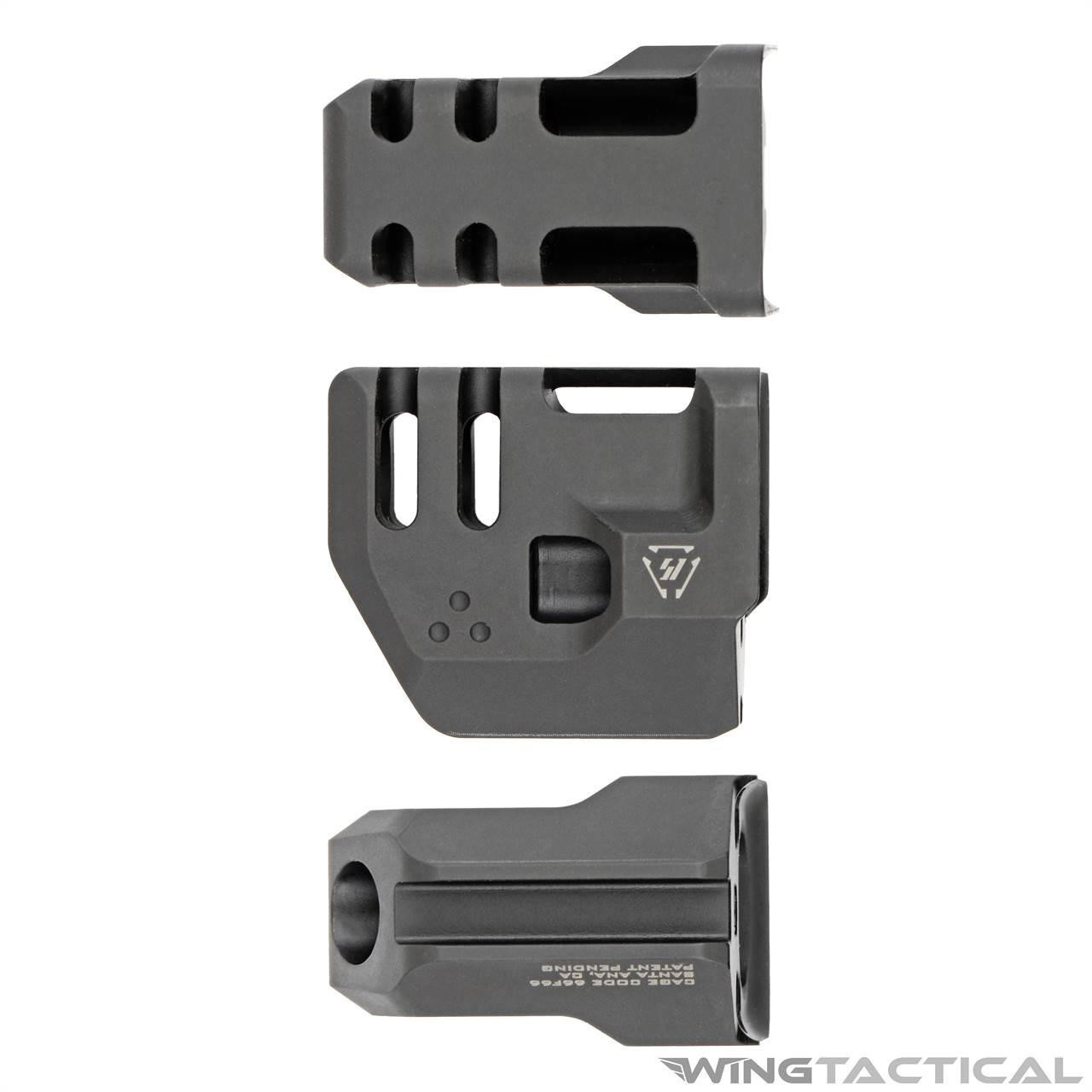 Strike Industries Mass Driver Compensator For Glock Gen 5 G17 (9mm) - Black, Slide Comp