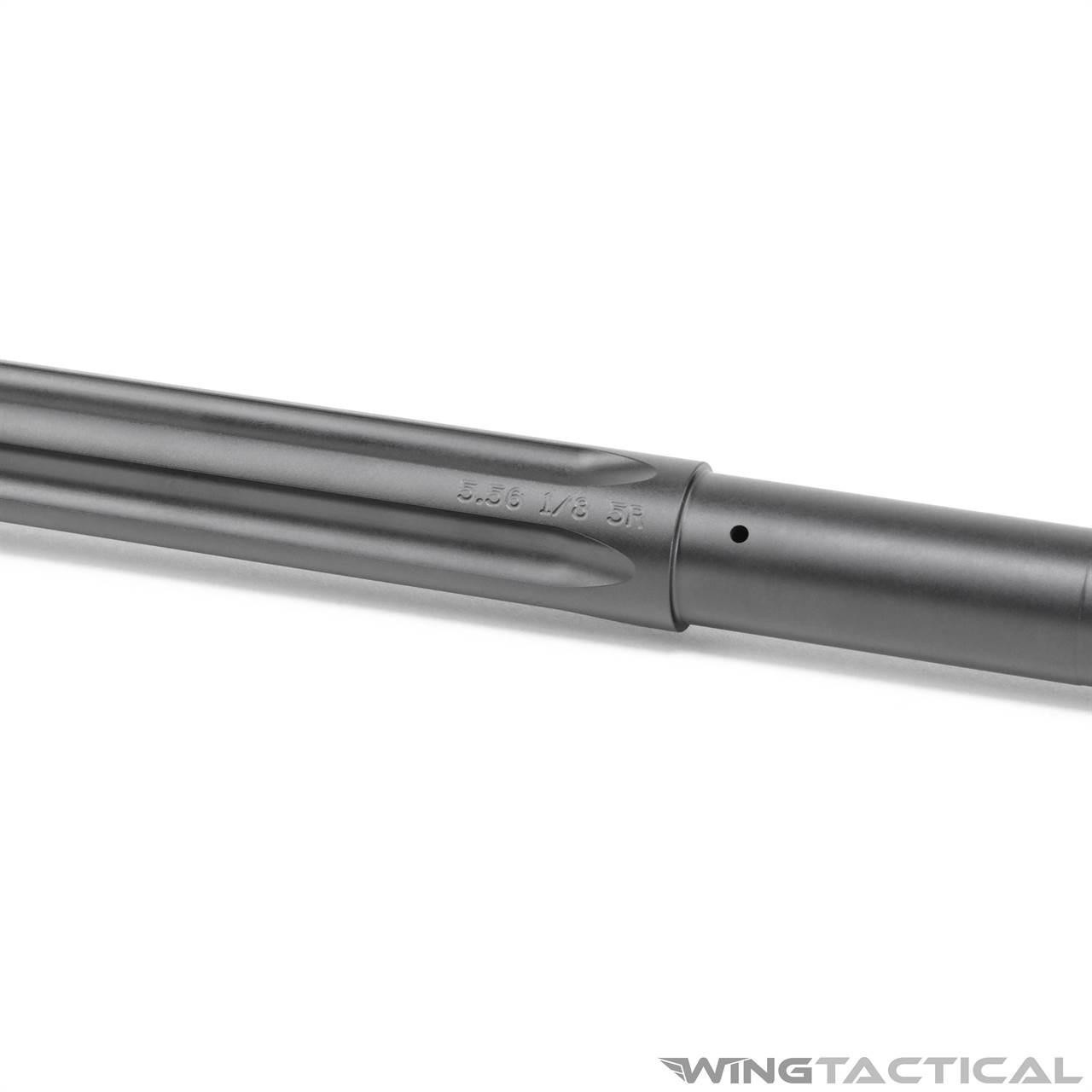 Juggernaut Tactical 18-Inch 5.56 AR-15 Stainless Fluted Barrel   Juggernaut Tactical 18-Inch 5.56 AR-15 Stainless Fluted Barrel