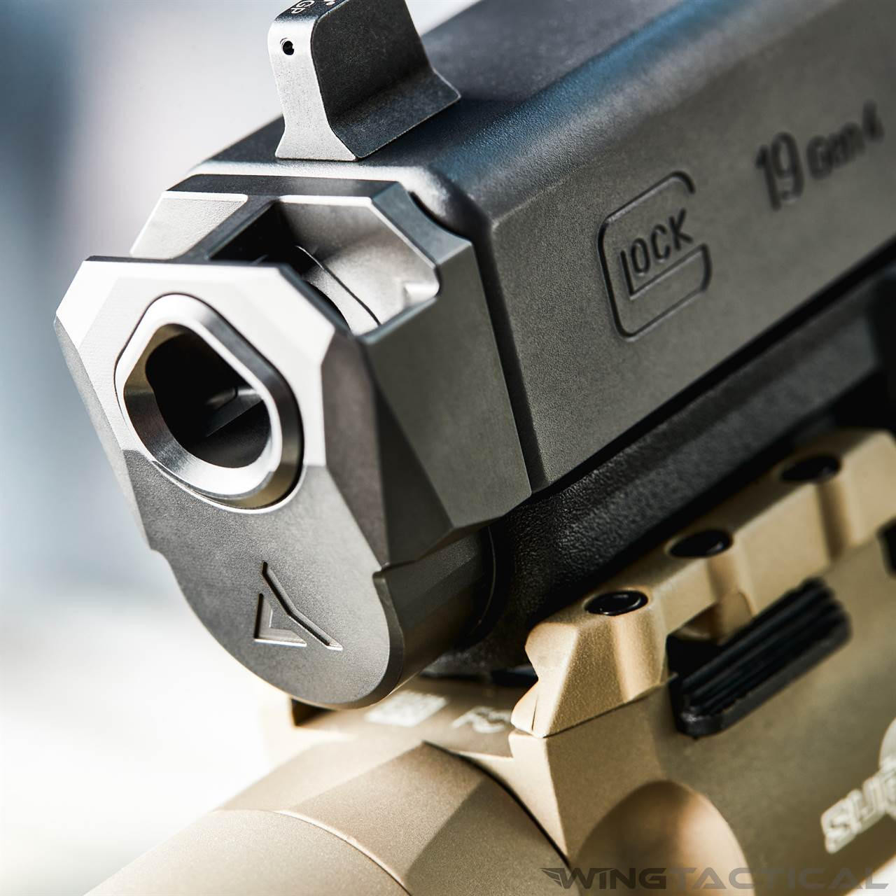 Radian Weapons Radian RAMJET Glock 19 Barrel + AFTERBURNER Micro-Compensator Combo  Radian Weapons Radian RAMJET Glock 19 Barrel + AFTERBURNER Micro-Compensator Combo