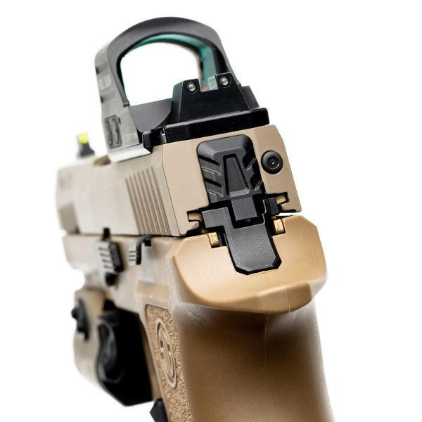 Tyrant Designs CNC Aluminum Back Plate For Glock Gen 1-4 - Black, Low Profile Slide Cover
