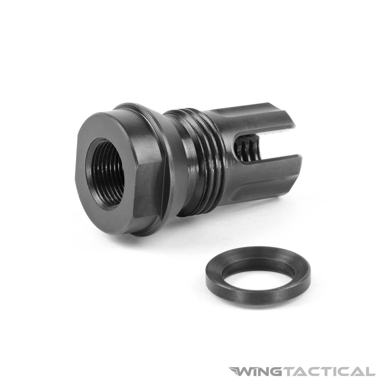 Breek Arms 3FO-S Short 9mm Flash Hider with Outside Thread   Breek Arms 3FO-S Short 9mm Flash Hider with Outside Thread