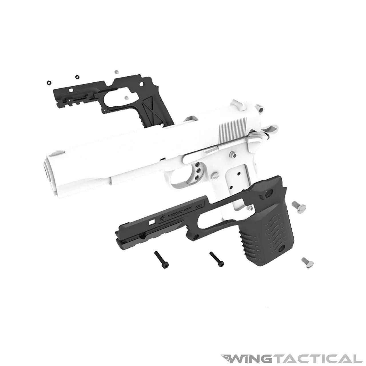  Recover Tactical CC3H Grip and Rail System for 1911 