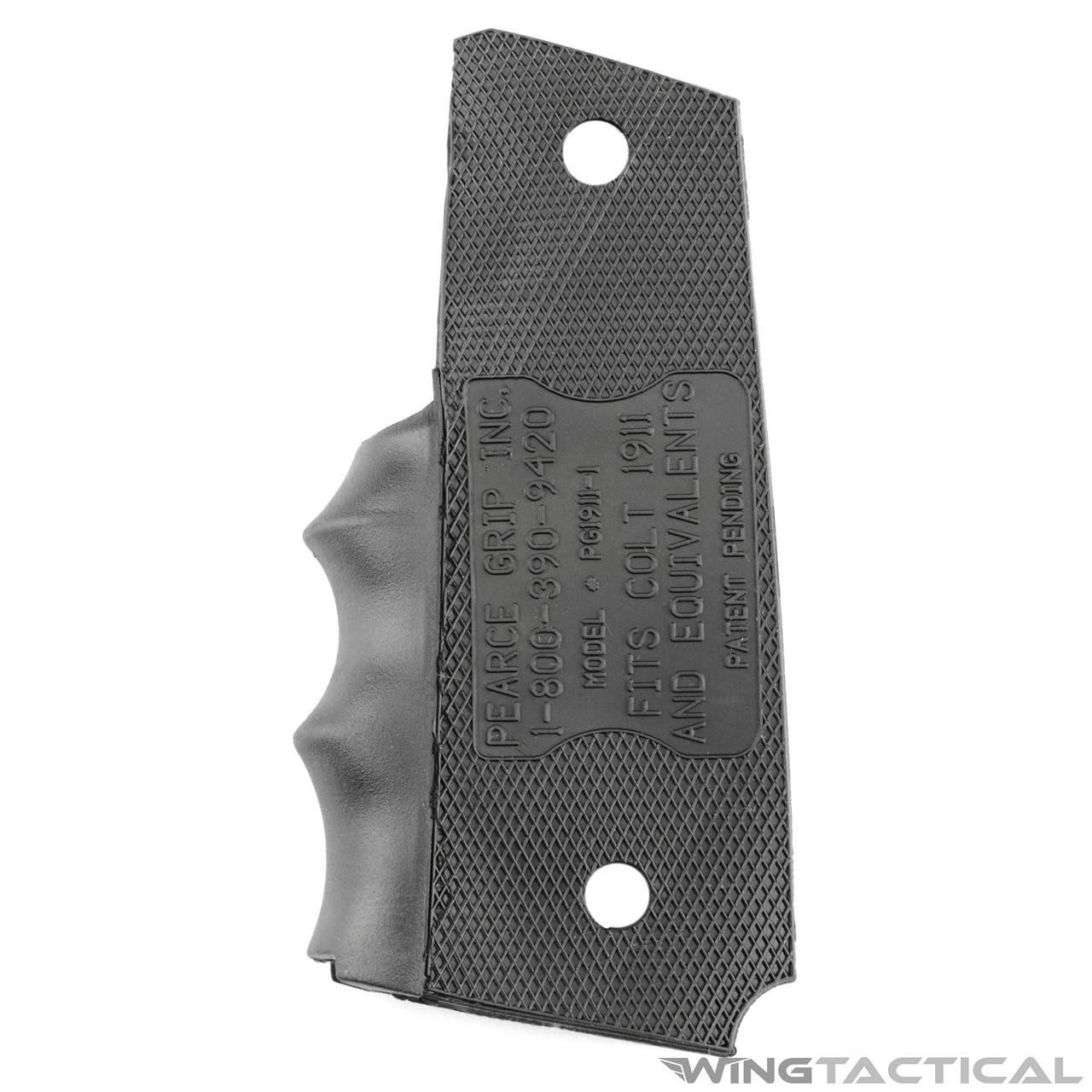Hogue LE Government Rubber Laser Grip w/Finger Grooves Olive Drab Green 45081