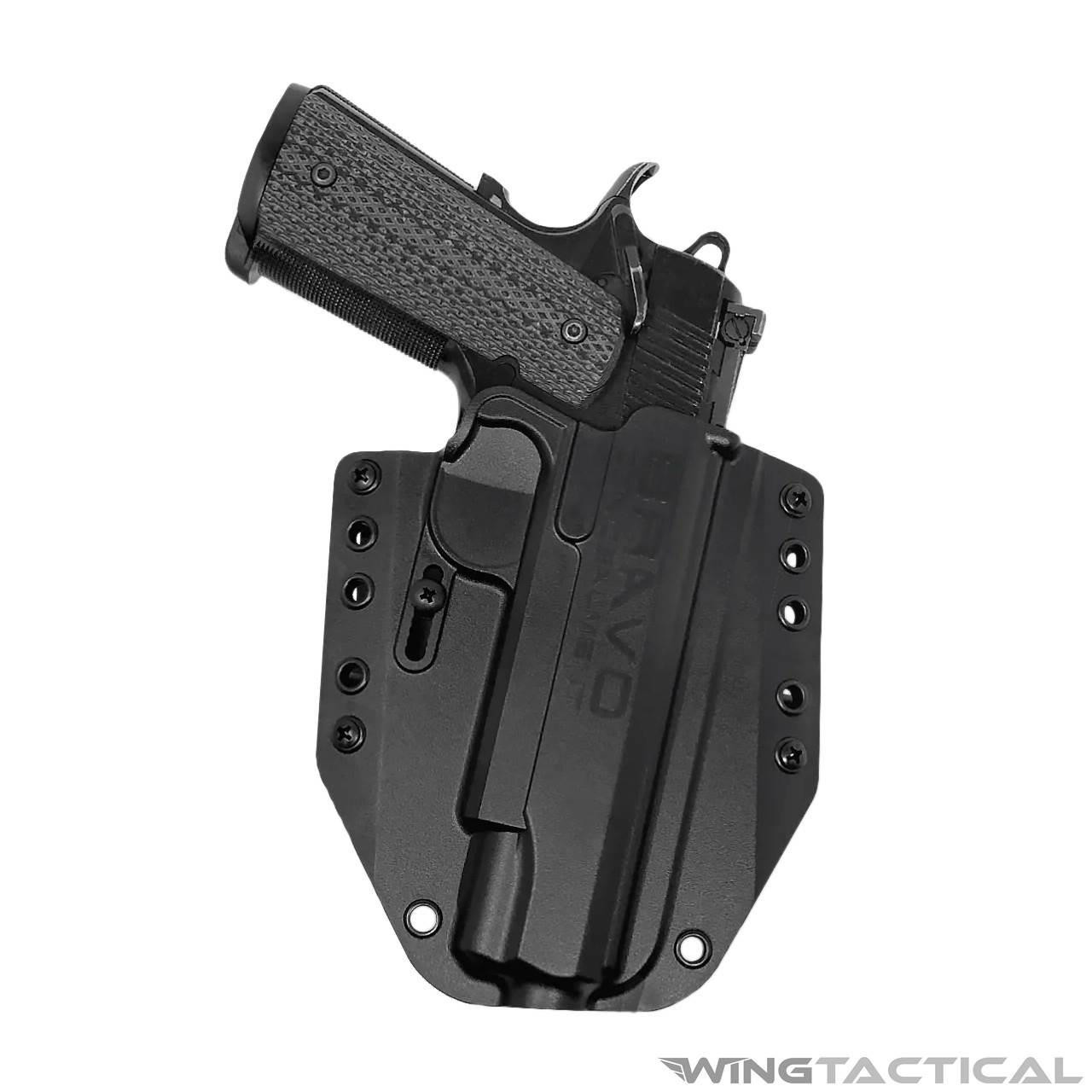 Bravo Concealment Adaptive OWB Holster for 1911 with 4.25"-5" Barrel   Bravo Concealment Adaptive OWB Holster for 1911 with 4.25"-5" Barrel