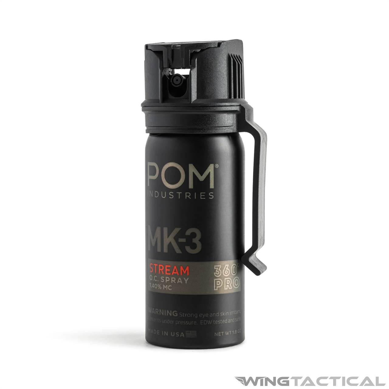 POM Industries POM MK3 Pepper Spray - 2 oz Formula Professional Model  POM Industries POM MK3 Pepper Spray - 2 oz Formula Professional Model
