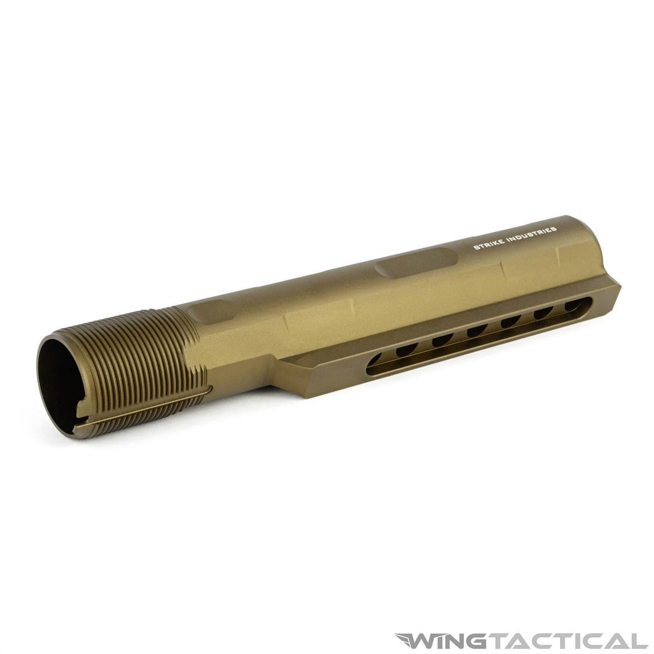 Strike Industries Parts Strike Industries FDE AR-15 Buffer Tube Kit with Adjustable Buffer 