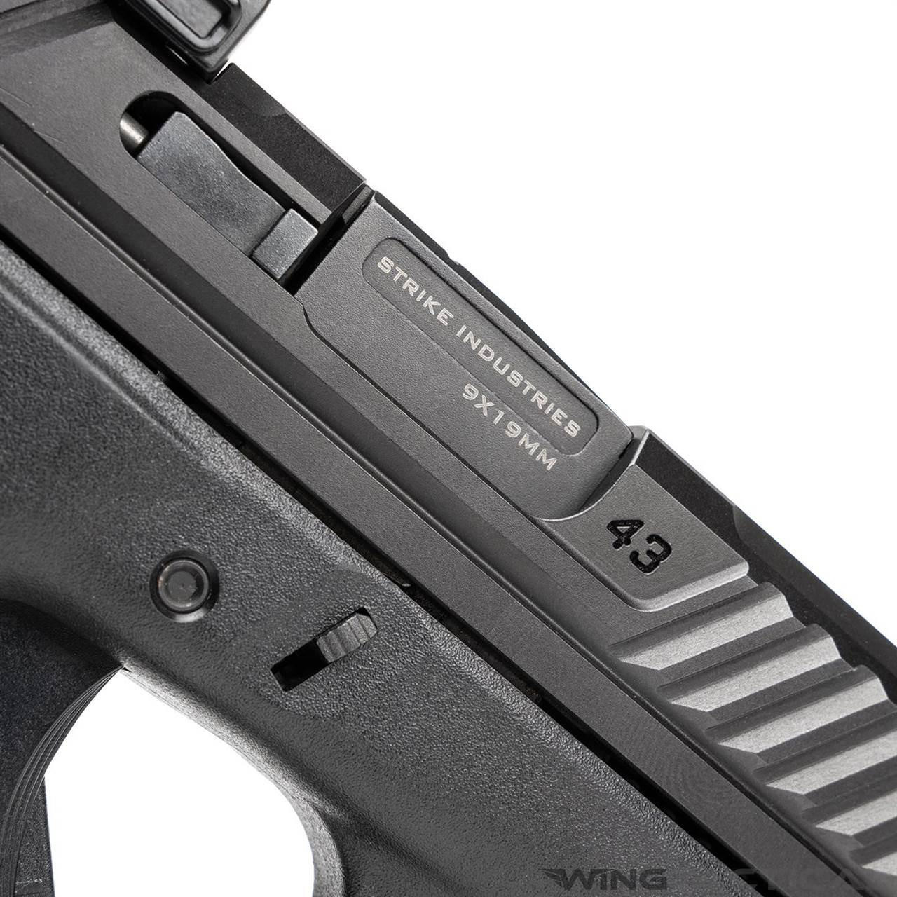 Strike Industries Parts Strike Industries Spiral Fluted Barrel for Glock 43  Strike Industries Parts Strike Industries Spiral Fluted Barrel for Glock 43