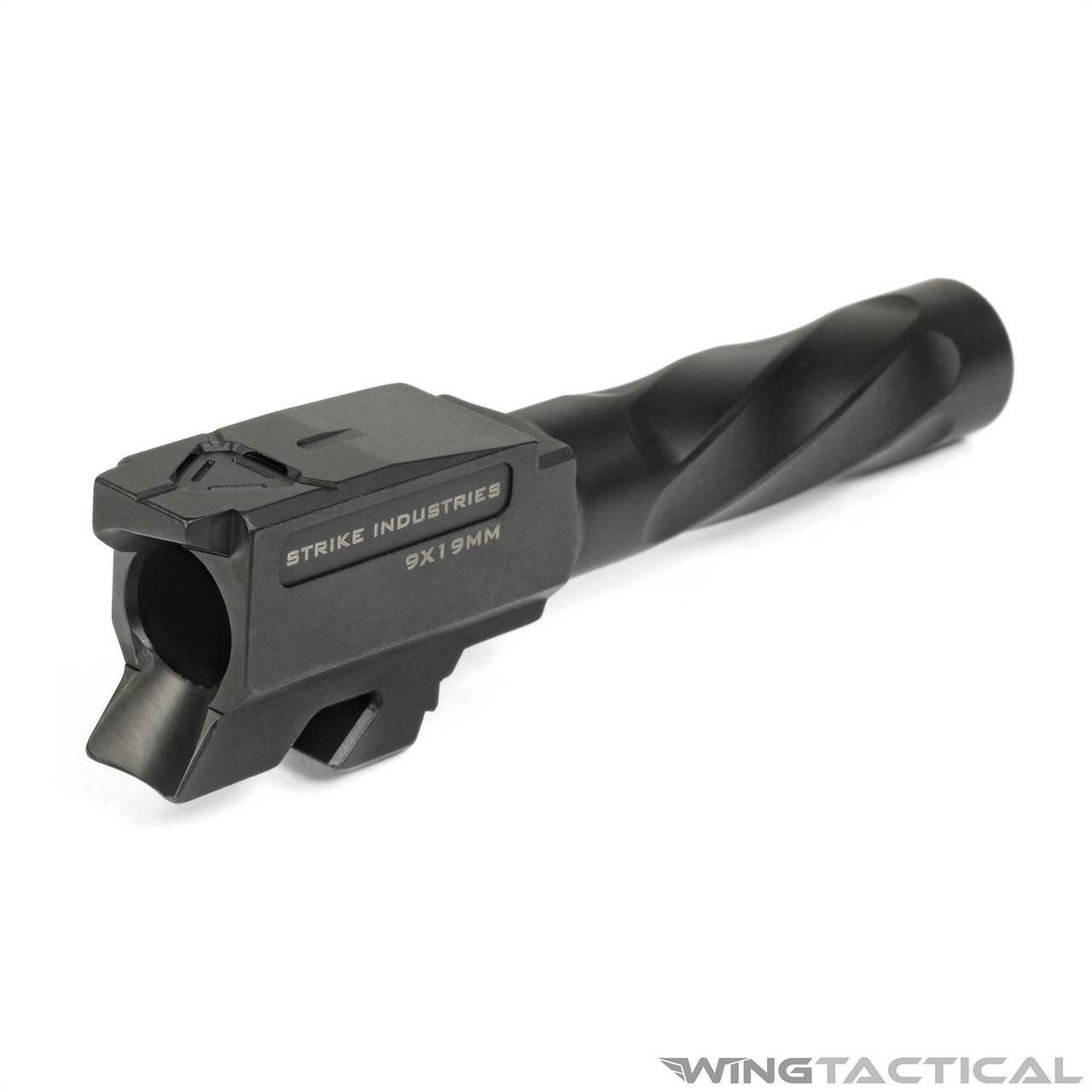 Strike Industries Parts Strike Industries Spiral Fluted Barrel for Glock 43  Strike Industries Parts Strike Industries Spiral Fluted Barrel for Glock 43
