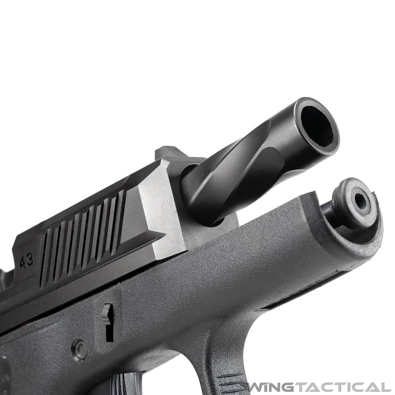 Strike Industries Parts Strike Industries Spiral Fluted Barrel for Glock 43  Strike Industries Parts Strike Industries Spiral Fluted Barrel for Glock 43