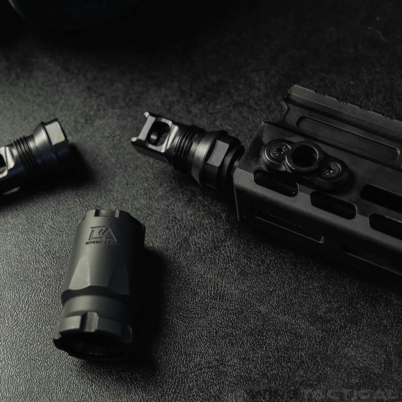 Breek Arms 2BO-S Short .223/5.56 Muzzle Brake with Outside Thread   Breek Arms 2BO-S Short .223/5.56 Muzzle Brake with Outside Thread