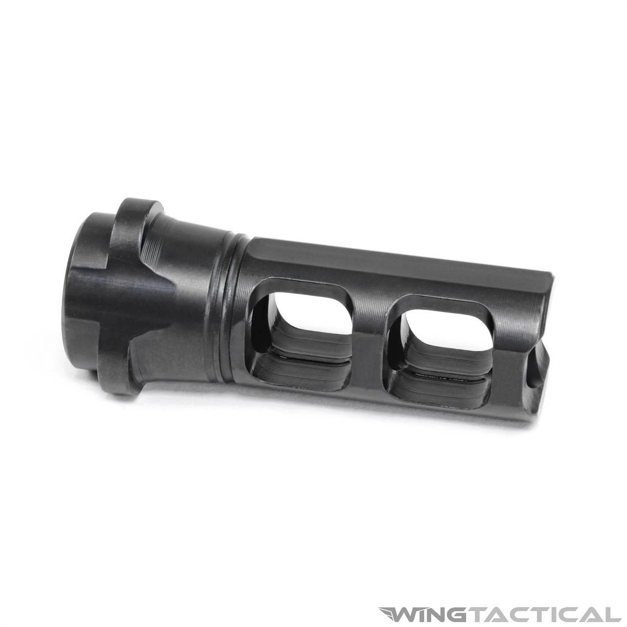 Breek Arms Breek-LOK 3QD Gemini Dual-Port .308 Muzzle Brake | Wing