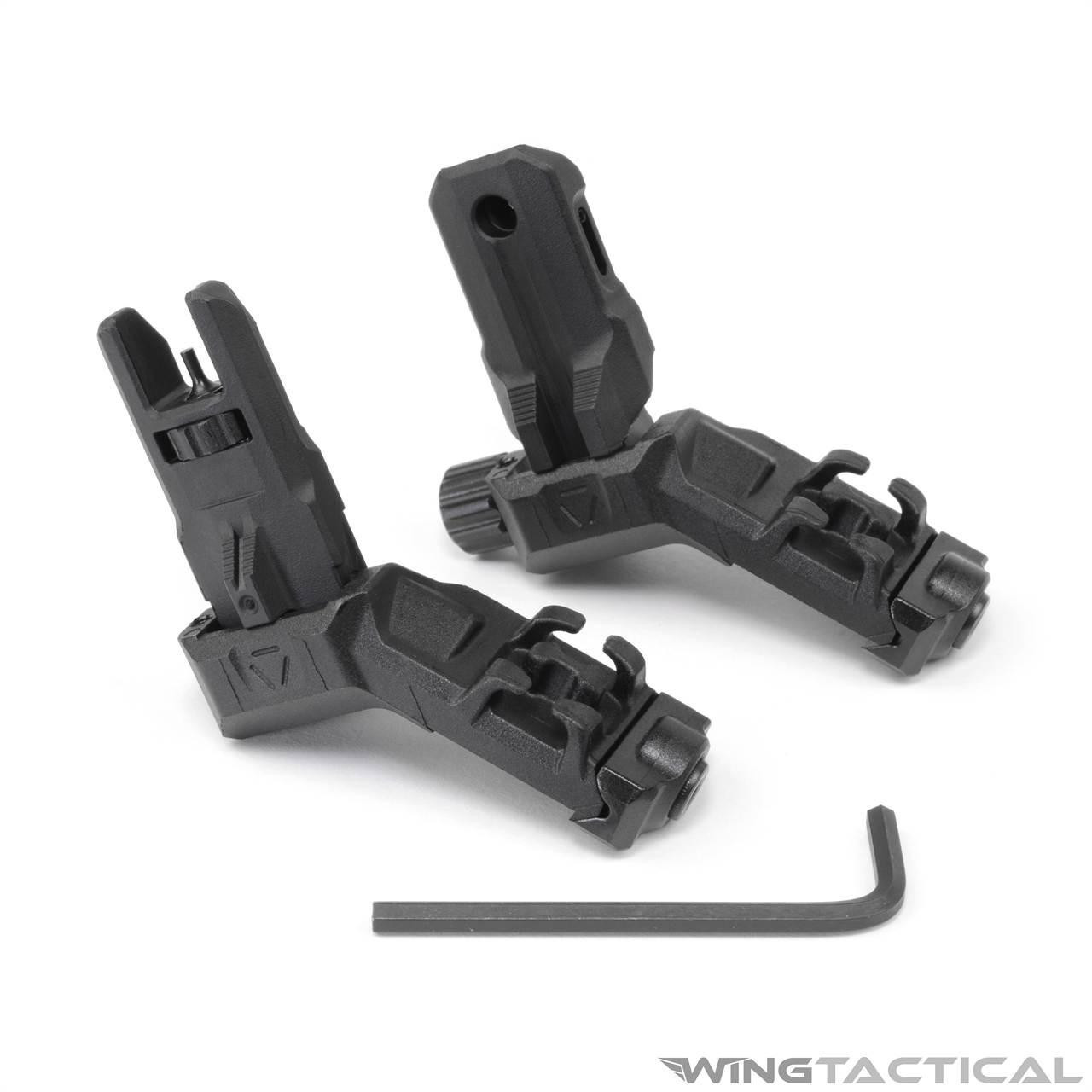  Strike Industries Polymer 45-Degree Offset Flip-Up Sights 