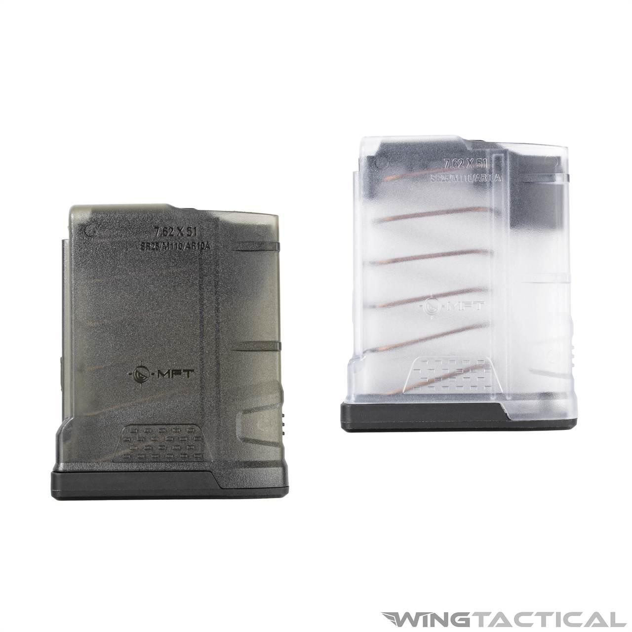 Mission First Tactical (MFT) Mission First Tactical Translucent EXD 10-Round AR10 Magazine 