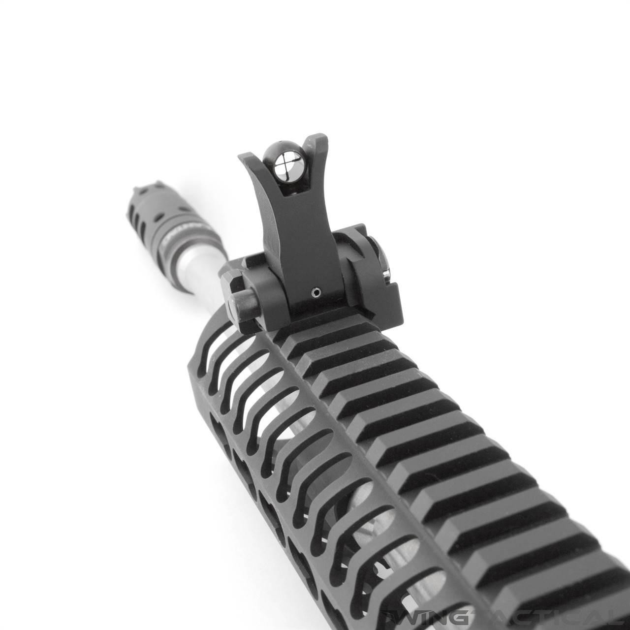  KNS Precision AR-15 Crosshair Hooded Duplex Front Sight Post 