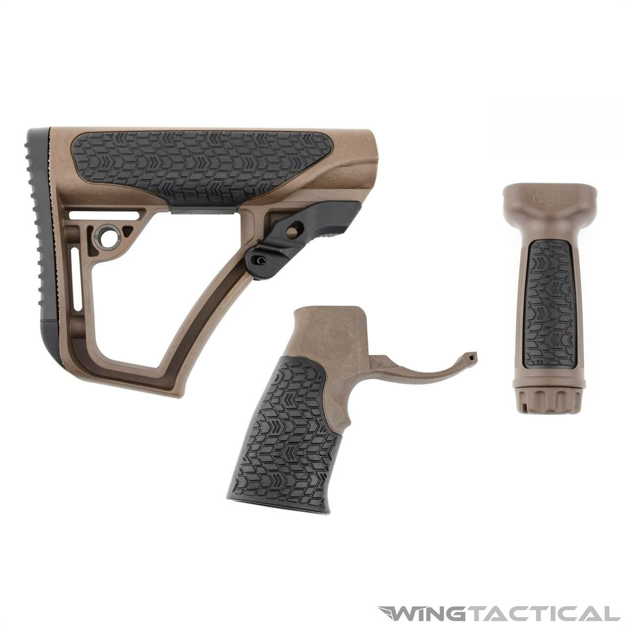 Daniel Defense AR-15 Parts Daniel Defense Buttstock, Pistol Grip, & Vertical Foregrip Combo  Daniel Defense AR-15 Parts Daniel Defense Buttstock, Pistol Grip, & Vertical Foregrip Combo