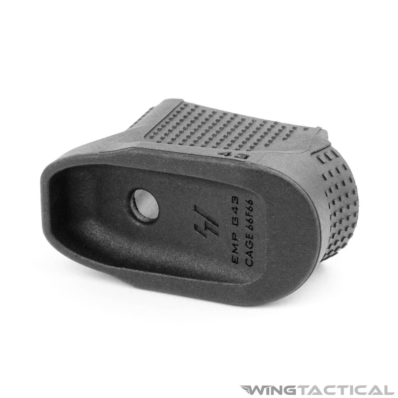 Strike Industries Enhanced Magazine Plate Extension (EMP) for Glock 43   Strike Industries Enhanced Magazine Plate Extension (EMP) for Glock 43