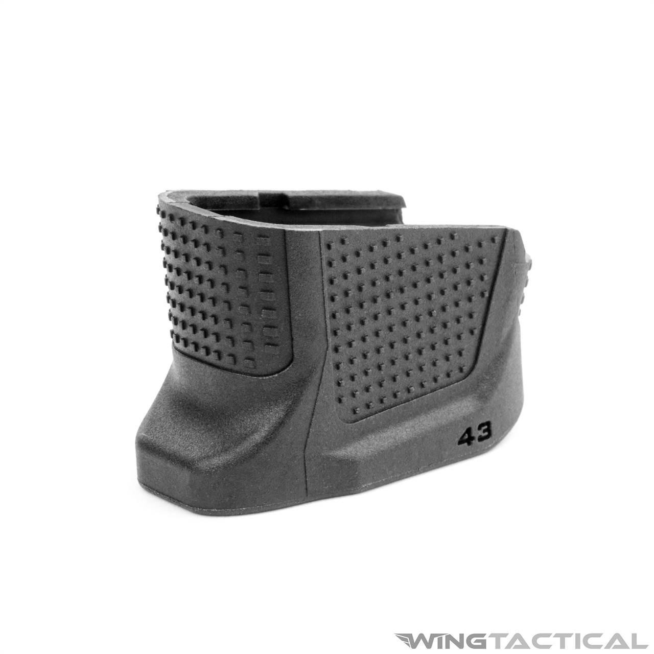 Strike Industries Enhanced Magazine Plate Extension (EMP) for Glock 43   Strike Industries Enhanced Magazine Plate Extension (EMP) for Glock 43