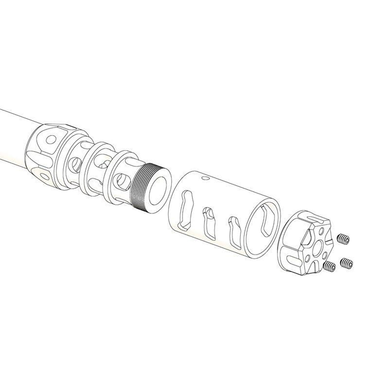 Odin Works ATLAS 5 Compensator (5.56 / .223)   Odin Works ATLAS 5 Compensator (5.56 / .223)