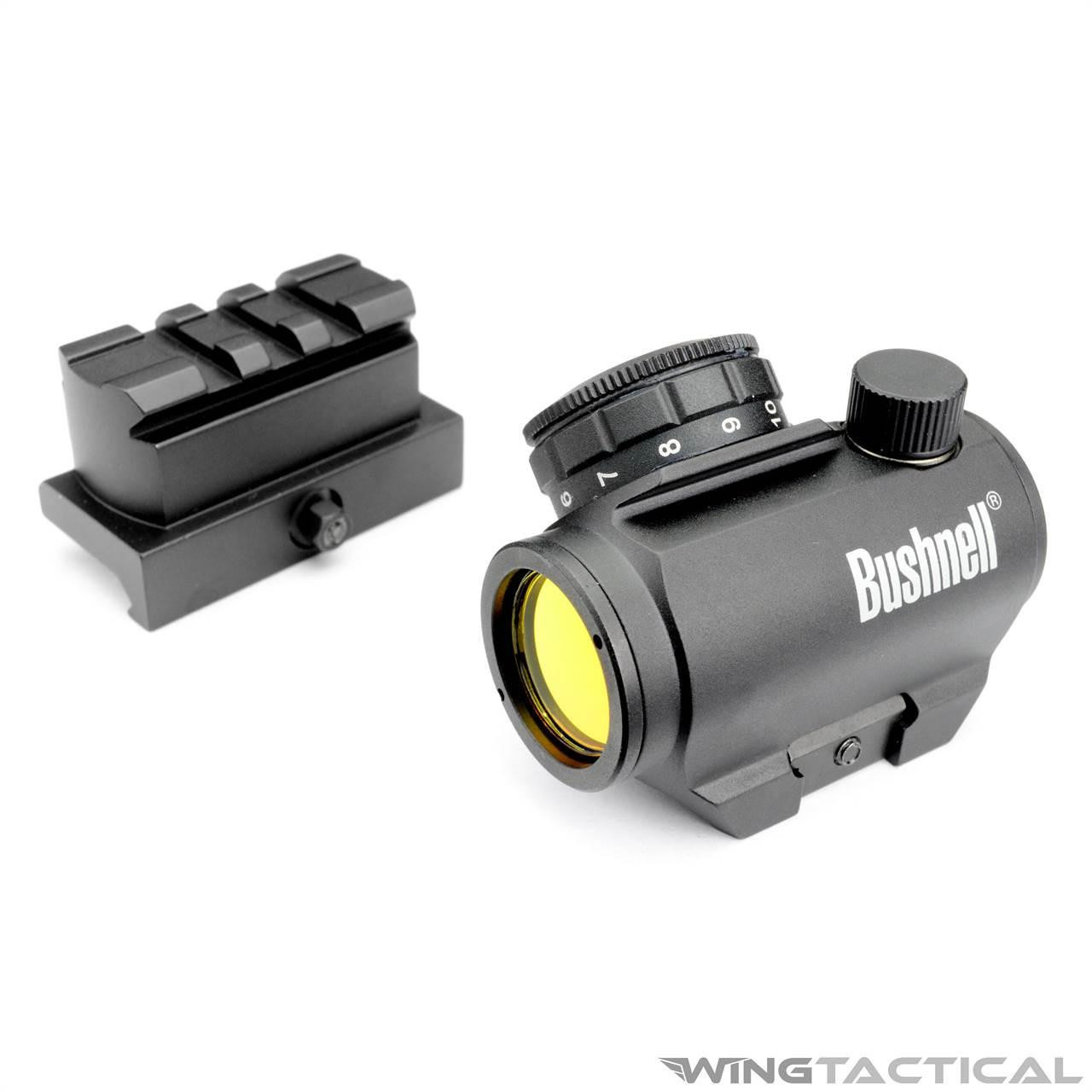 実物ブッシュネルTRS-25 TACTICAL RED DOT W/RISER Bushnell TRS-25 Hi-Rise AR Optics | AR15 Red Dot | Wing Tactical