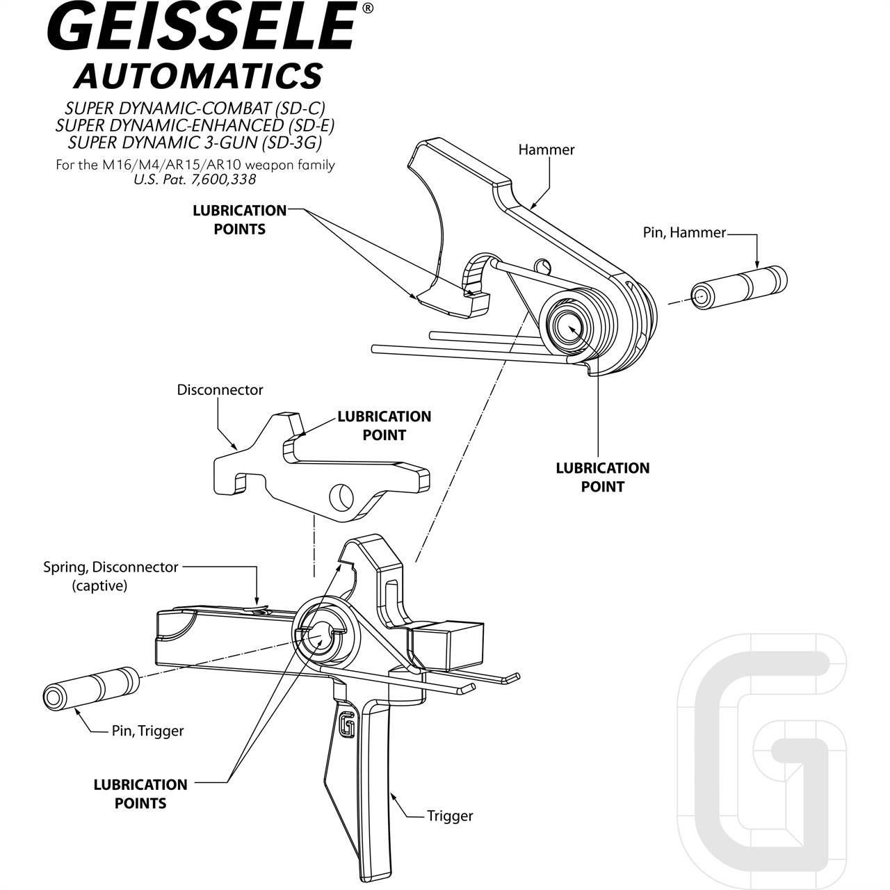 Geissele Super Dynamic 3 Gun Competition Trigger (SD-3G)   Geissele Super Dynamic 3 Gun Competition Trigger (SD-3G)
