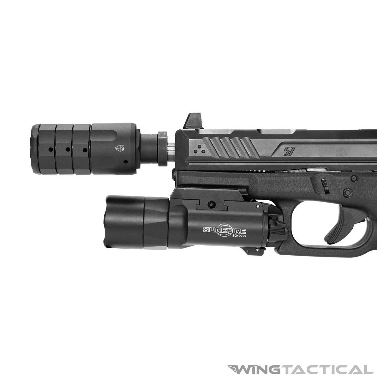 Distance Compensator Rifle Scope Strike Industries 9mm Pistol Linear Compensator | Wing Tactical