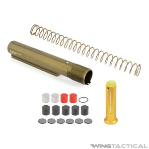 Strike Industries Parts Strike Industries FDE AR-15 Buffer Tube Kit with Adjustable Buffer 