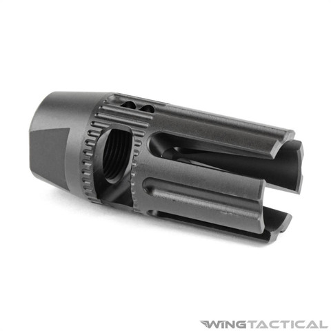 Mission First Tactical (MFT) Mission First Tactical 4-Prong 5.56/.223 Hybrid Muzzle Brake /Compensator  Mission First Tactical (MFT) Mission First Tactical 4-Prong 5.56/.223 Hybrid Muzzle Brake /Compensator