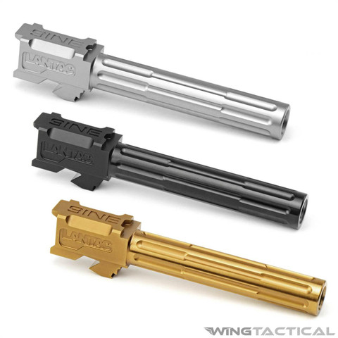 LANTAC 9INE Non-Threaded Fluted Barrel for Glock 17   LANTAC 9INE Non-Threaded Fluted Barrel for Glock 17
