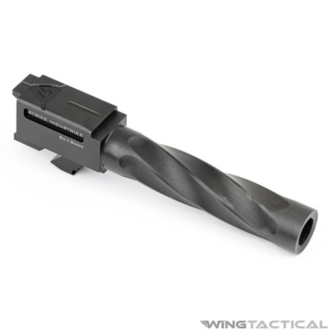 Strike Industries Parts Strike Industries Spiral Fluted Barrel for Glock 19  Strike Industries Parts Strike Industries Spiral Fluted Barrel for Glock 19