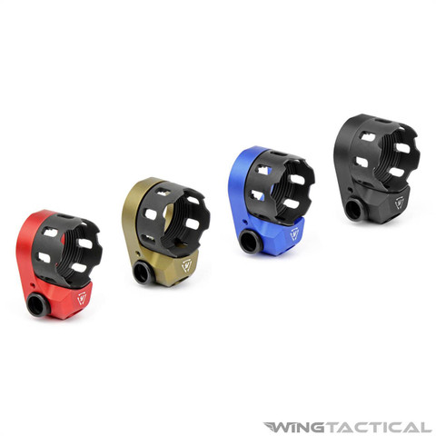 Strike Industries Parts Strike Industries TRIBUS Enhanced Castle Nut and Extended QD End Plate  Strike Industries Parts Strike Industries TRIBUS Enhanced Castle Nut and Extended QD End Plate