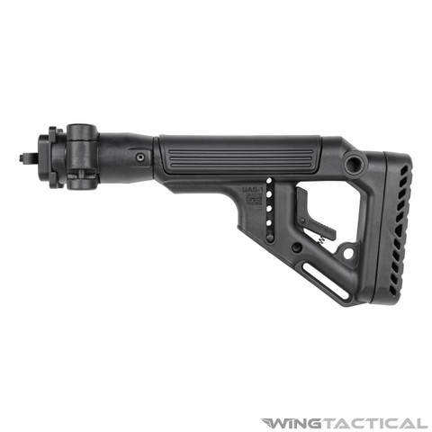 FAB Defense UAS-AKMIL P Tactical Folding Stock w/ Cheek Riser for Milled AK   FAB Defense UAS-AKMIL P Tactical Folding Stock w/ Cheek Riser for Milled AK