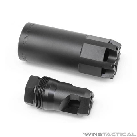 Armaspec 30 Cal. Triad Muzzle Brake with Mini-Reactor Blast Shield