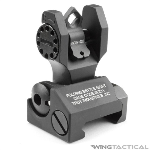 【実物】TROY Industry　トロイ前後サイト　BUIS 実物】TROY Industry トロイ前後サイト BUIS - トイガン特別