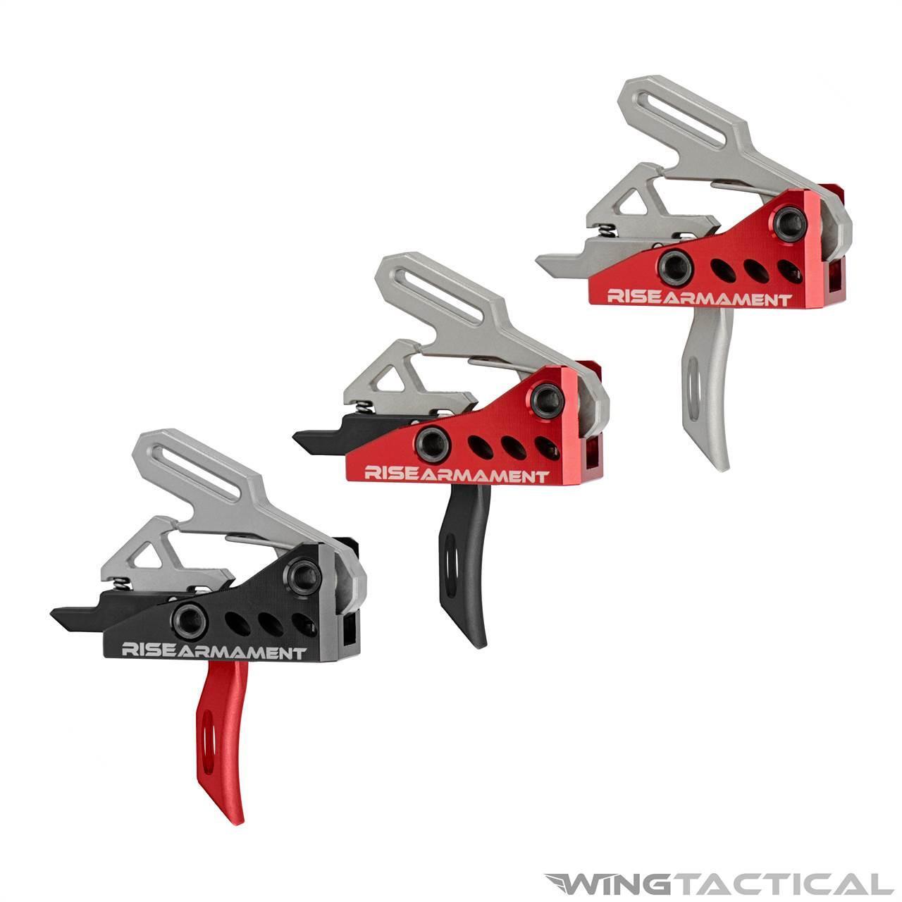 Three AR-15 triggers
