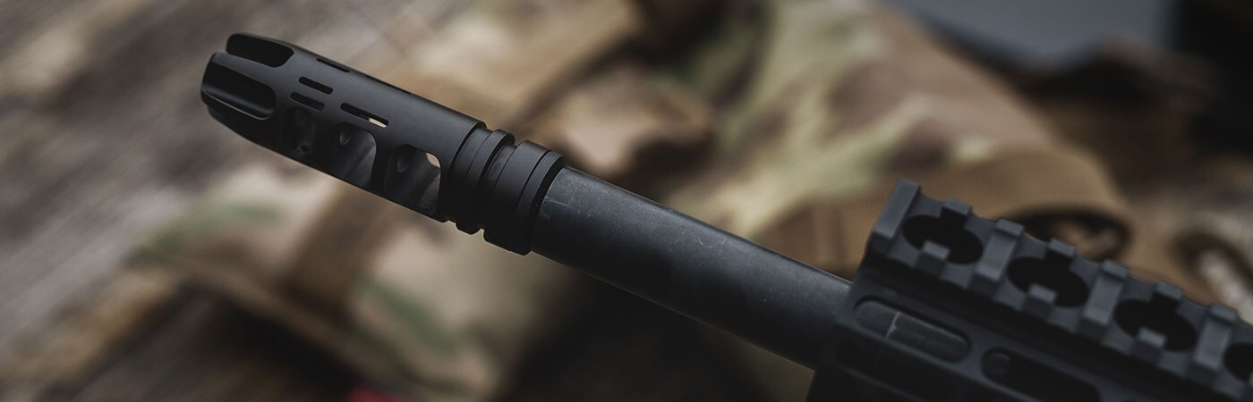 308 muzzledevice close up