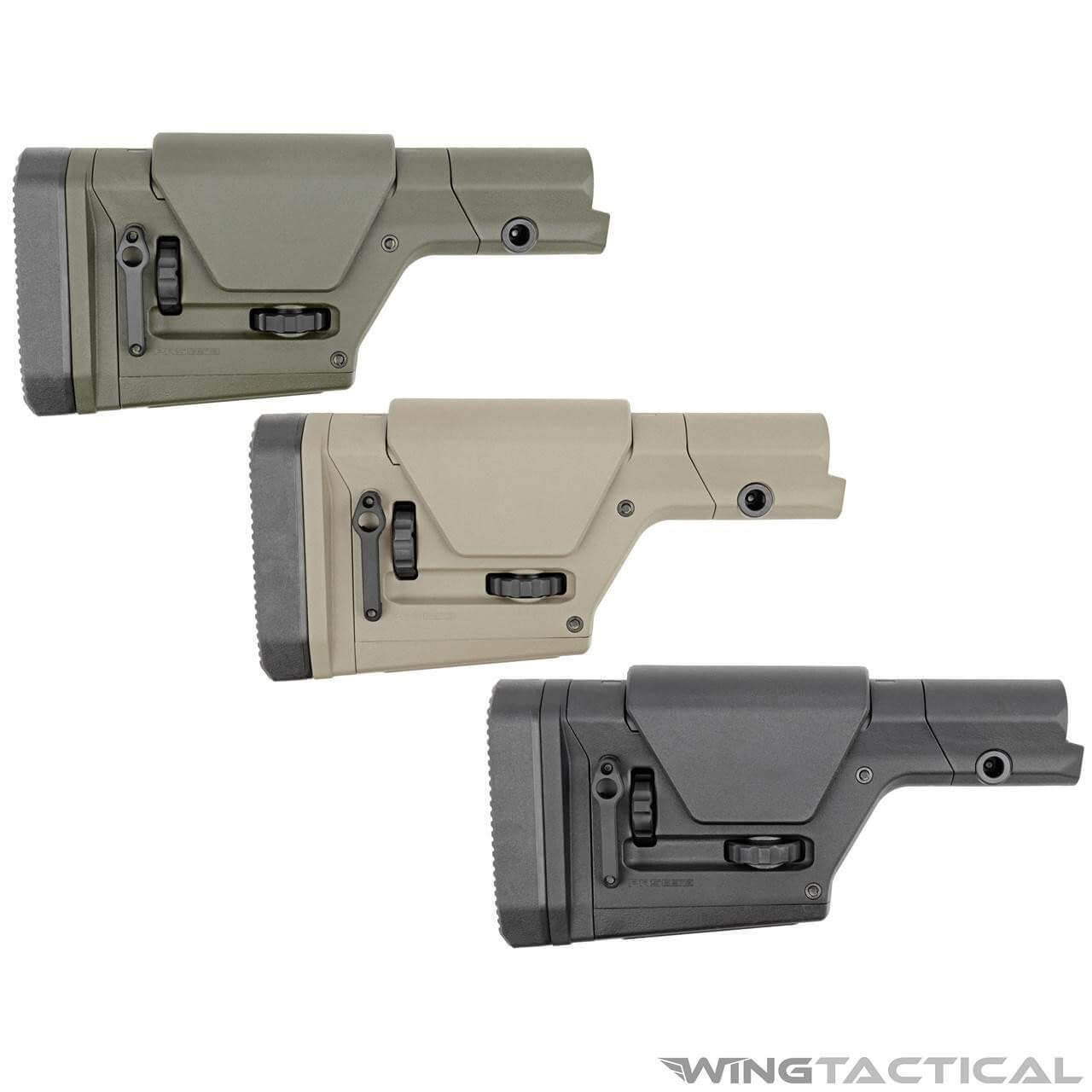 Adjustable stock in various colors