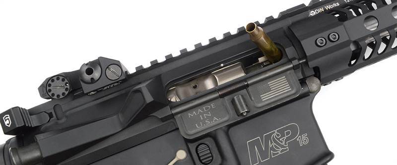 AR-15 with jammed cartridge 