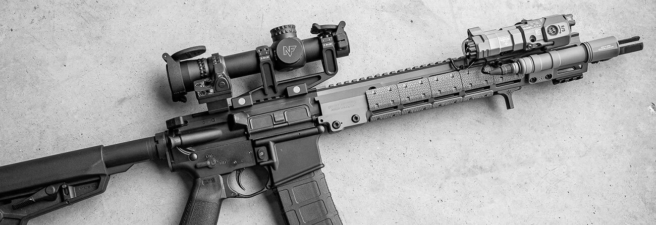 AR-15 with NightForce and accessories