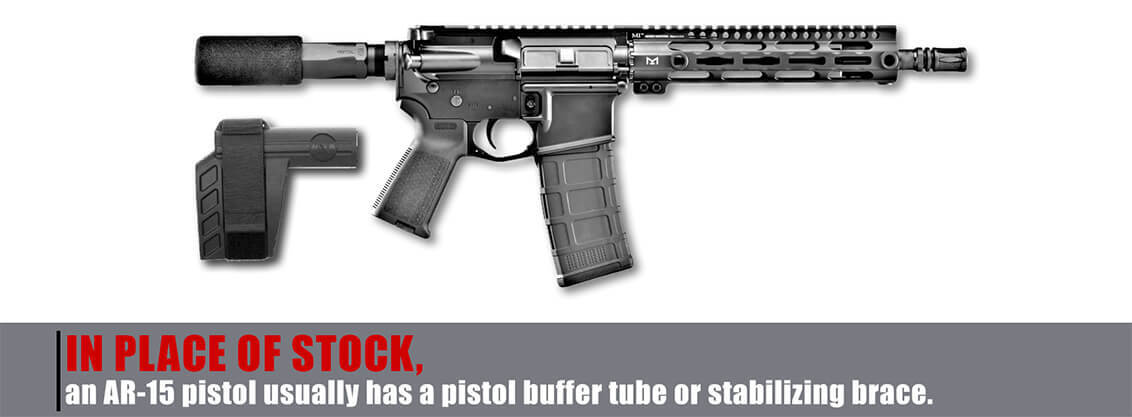 Picture of an AR-15 pistol