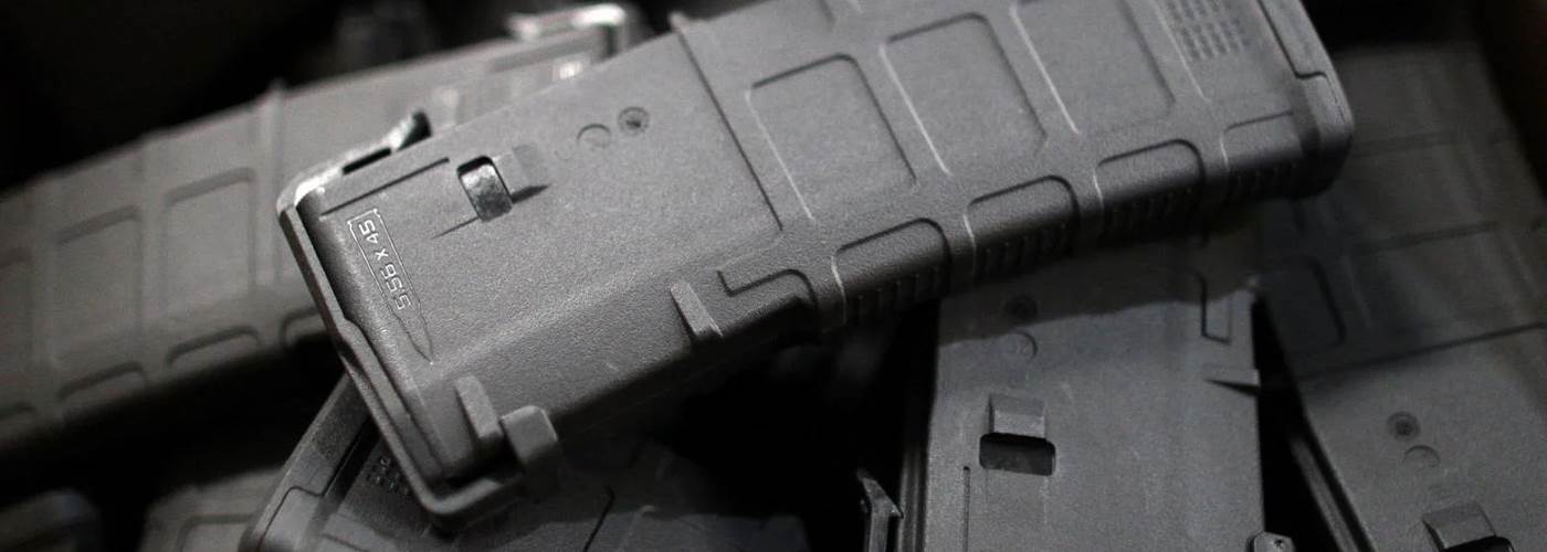 AR Mags laying in a pile