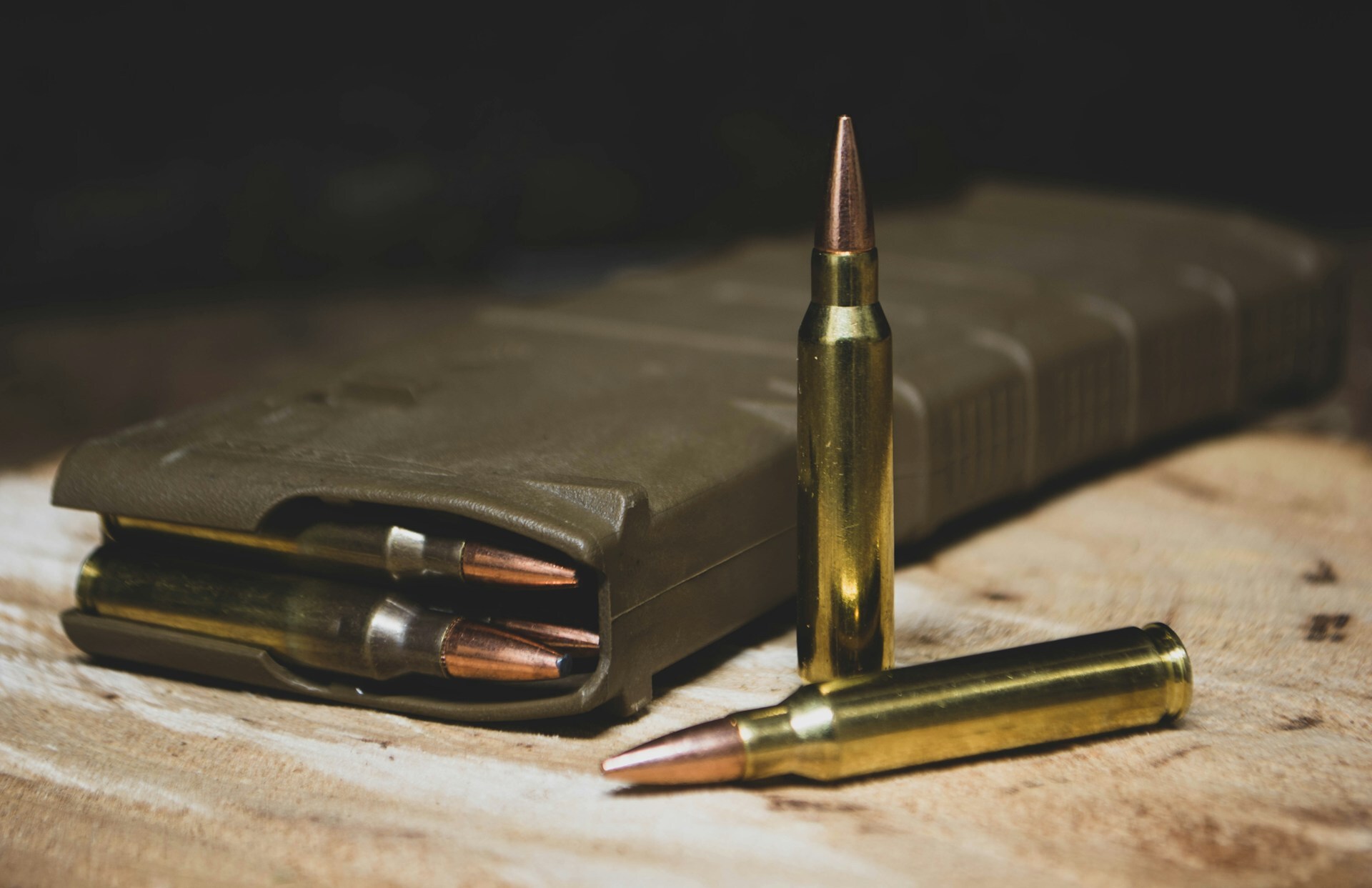 Bullets for an AR-15 rifle
