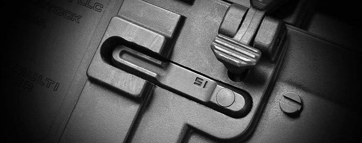 Close up of mag catch