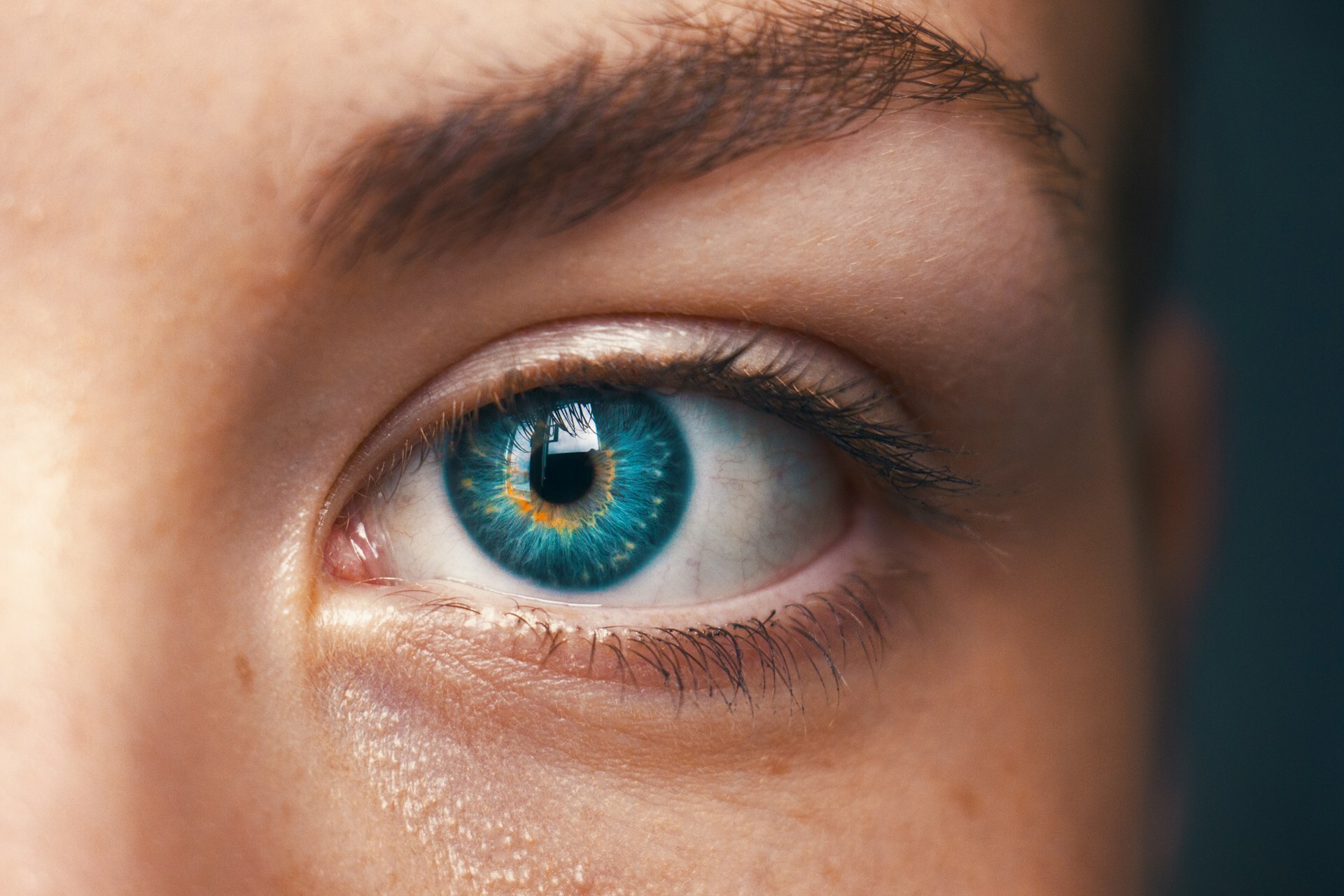Detailed look at a person’s eye