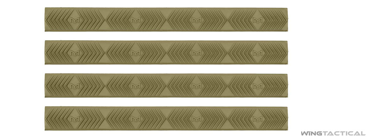 Cache Rail En Caoutchouc Pour AR-15 Weaver 6 Pièces Tan Par Tippmann