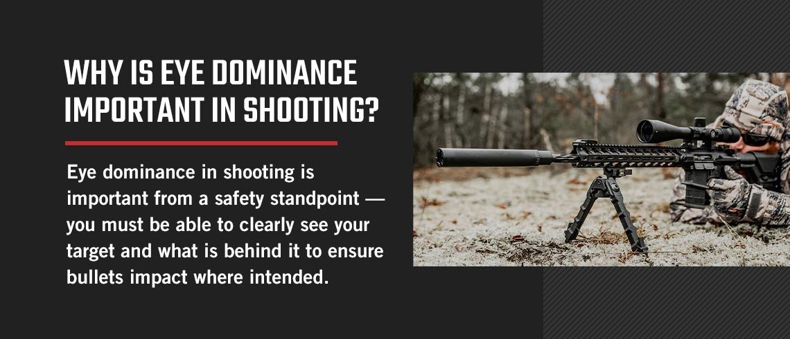 banner explaining eye dominance importance for shooting