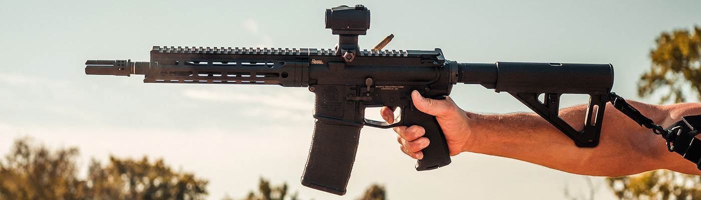 Magpul BTR Pistol Brace in action