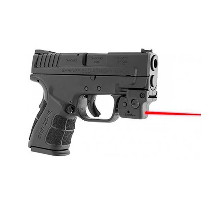 Pistol with laser